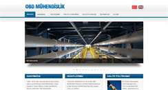 Desktop Screenshot of obdmuhendislik.com